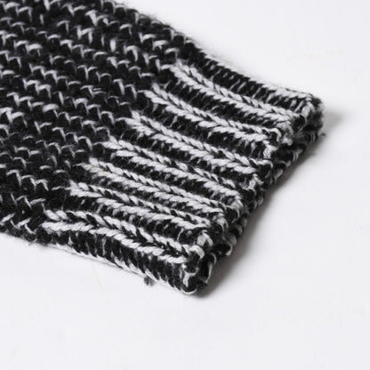 Chrome Hearts Y NOT Sleeve Star Patch Cashmere Knit Sweater Gray Black — view 8