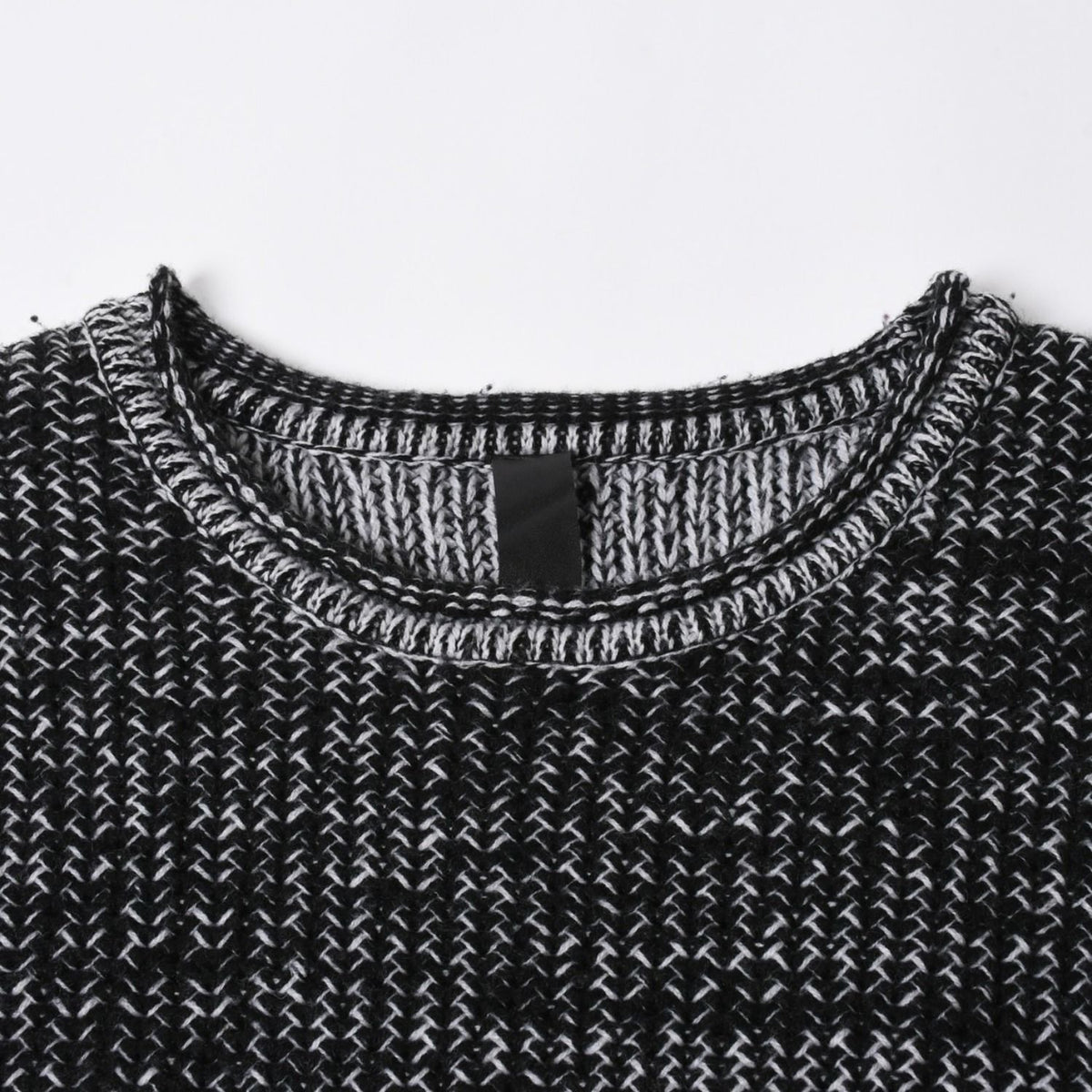 Chrome Hearts Y NOT Sleeve Star Patch Cashmere Knit Sweater Gray Black — view 3