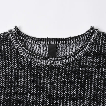 Chrome Hearts Y NOT Sleeve Star Patch Cashmere Knit Sweater Gray Black — view 3