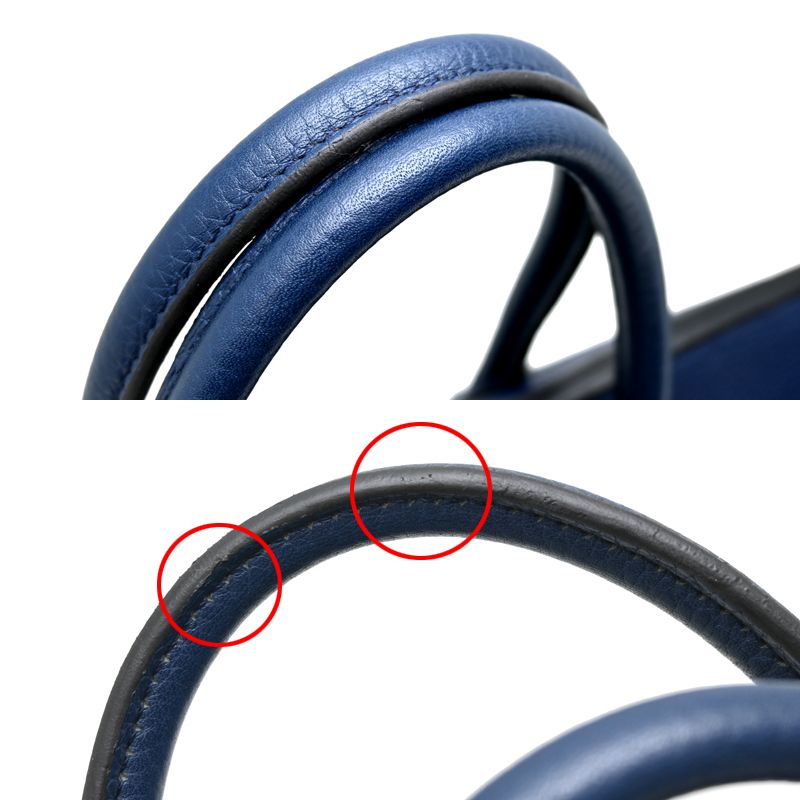 Hermes Handbag Navy — view 5