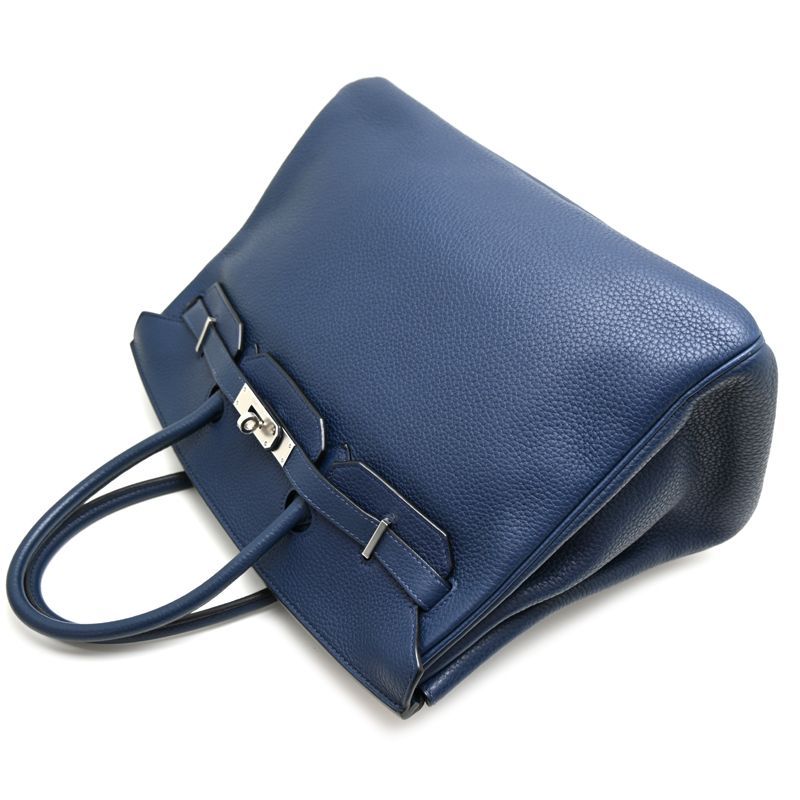 Hermes Handbag Navy — view 3