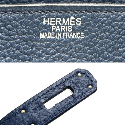 Hermes Handbag Navy — view 8