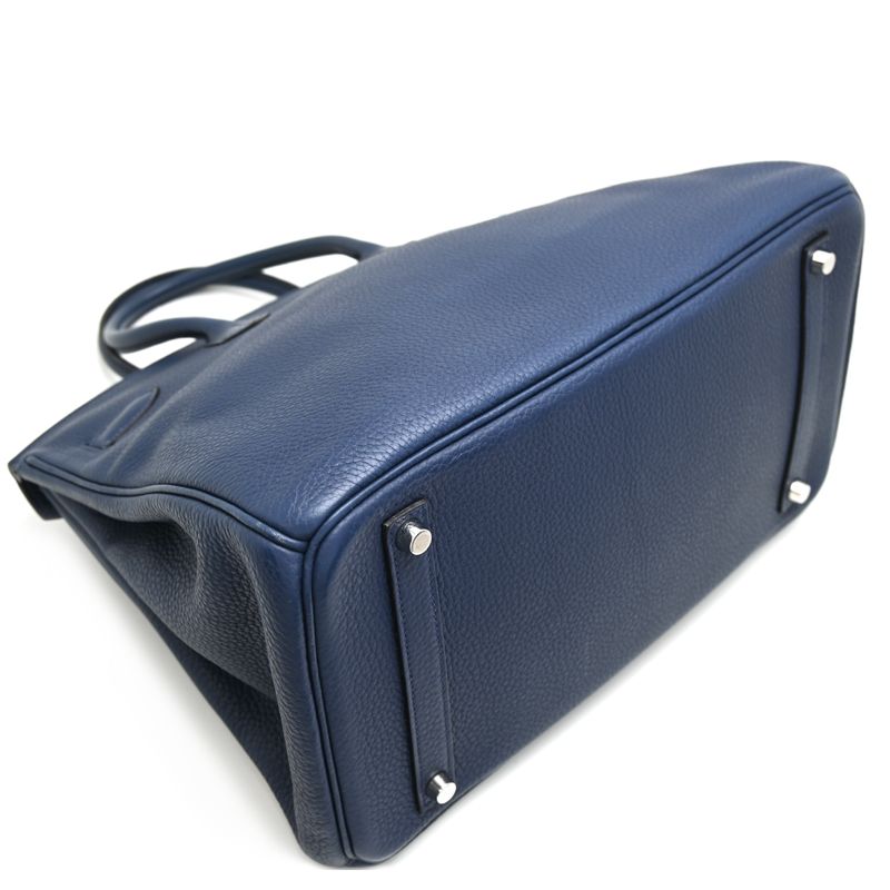 Hermes Handbag Navy — view 4