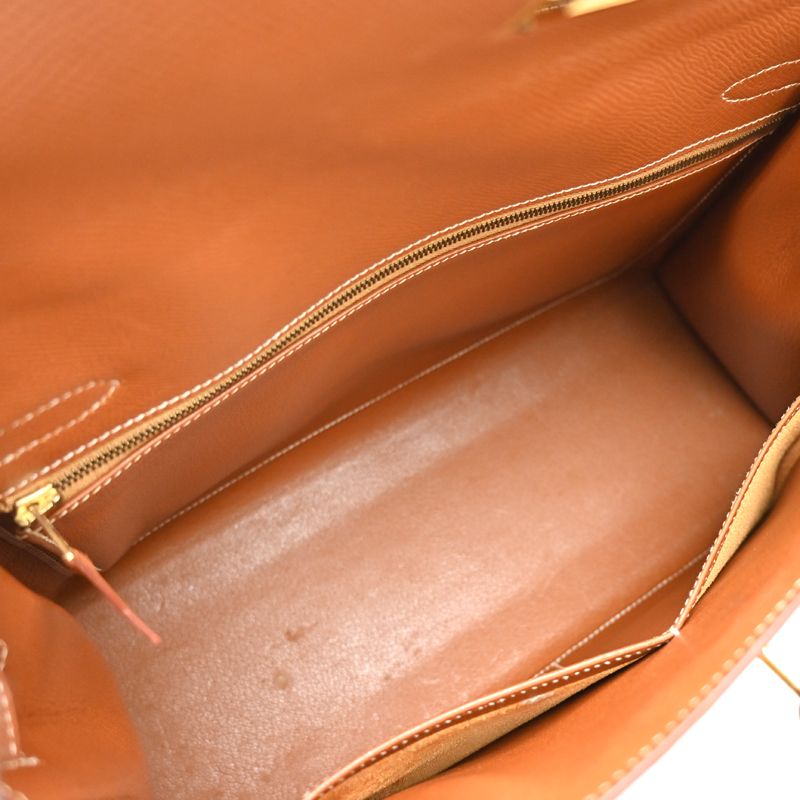 Hermes Handbag Gold — view 6