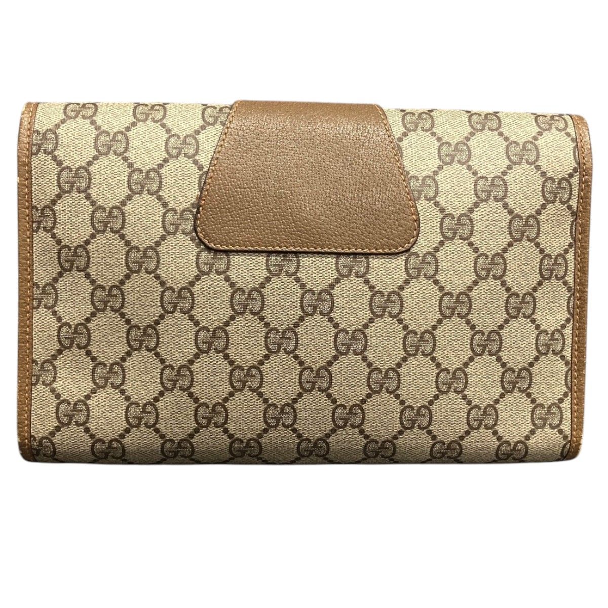 Gucci Vintage GG Supreme Sherry Clutch Leather — view 2