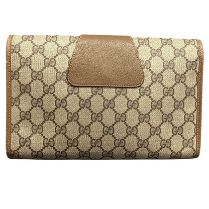 Gucci Vintage GG Supreme Sherry Clutch Leather — view 2