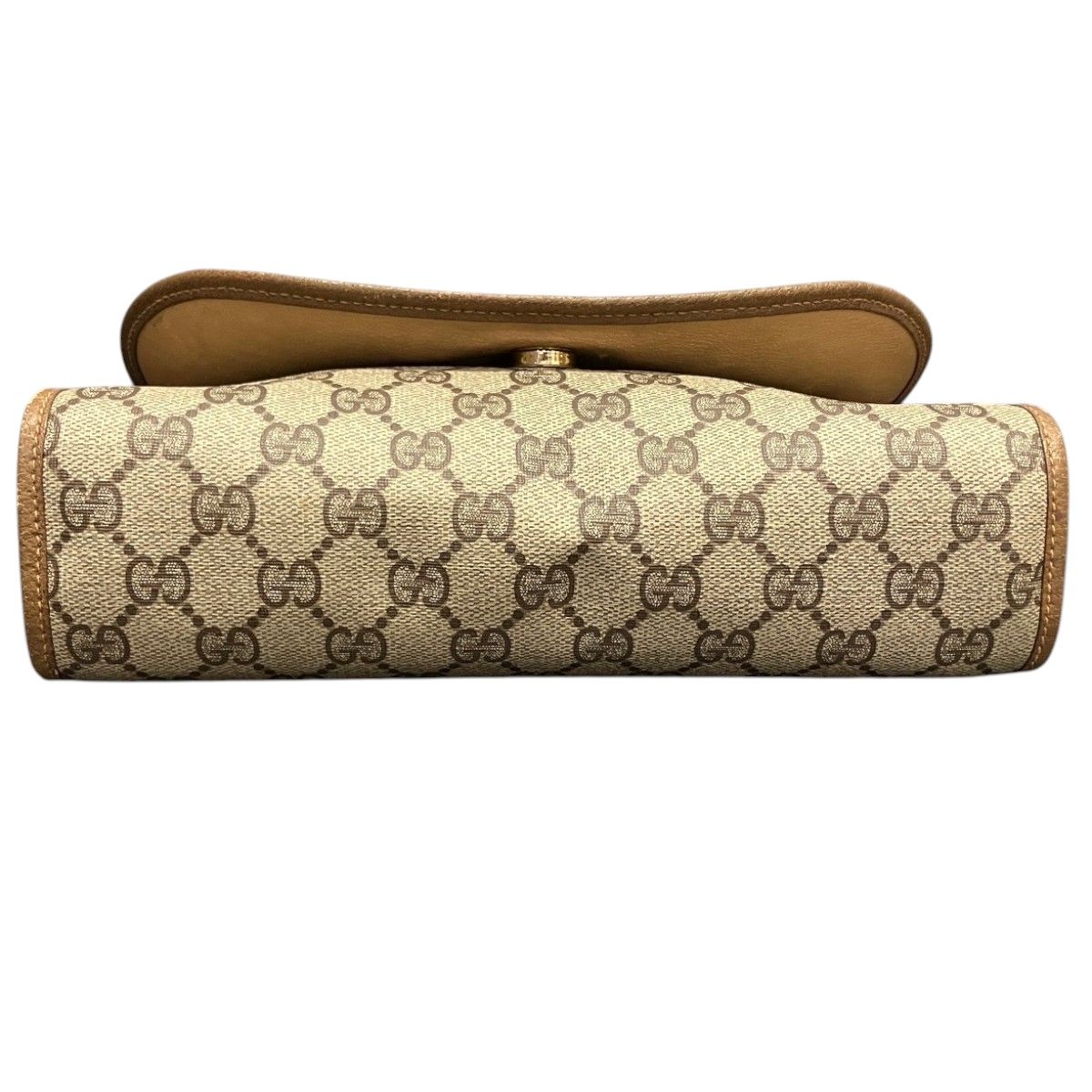Gucci Vintage GG Supreme Sherry Clutch Leather — view 3