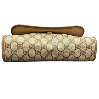 Gucci Vintage GG Supreme Sherry Clutch Leather — view 3