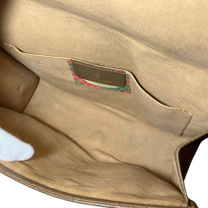 Gucci Vintage GG Supreme Sherry Clutch Leather — view 5