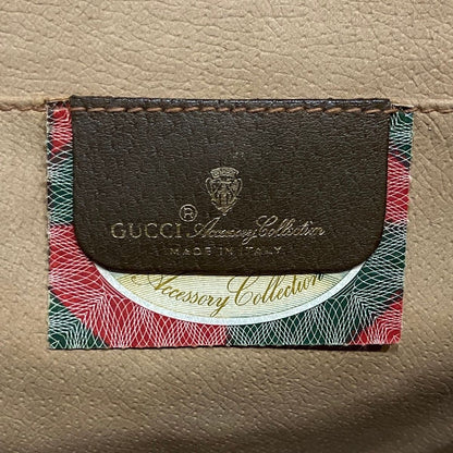 Gucci Vintage GG Supreme Sherry Clutch Leather — view 4