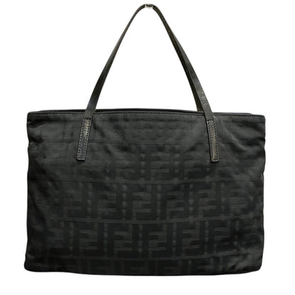 Fendi Zucca Handbag Nylon Leather — view 2