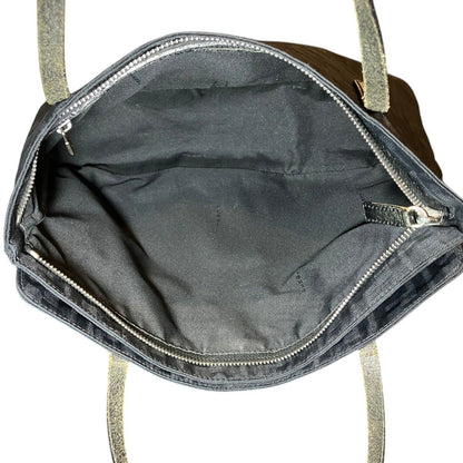Fendi Zucca Handbag Nylon Leather — view 5