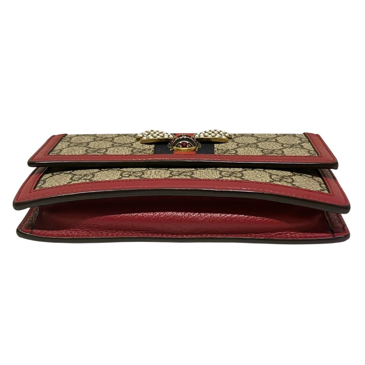 Gucci Queen Margaret Bee GG Supreme Shoulder Bag — view 3