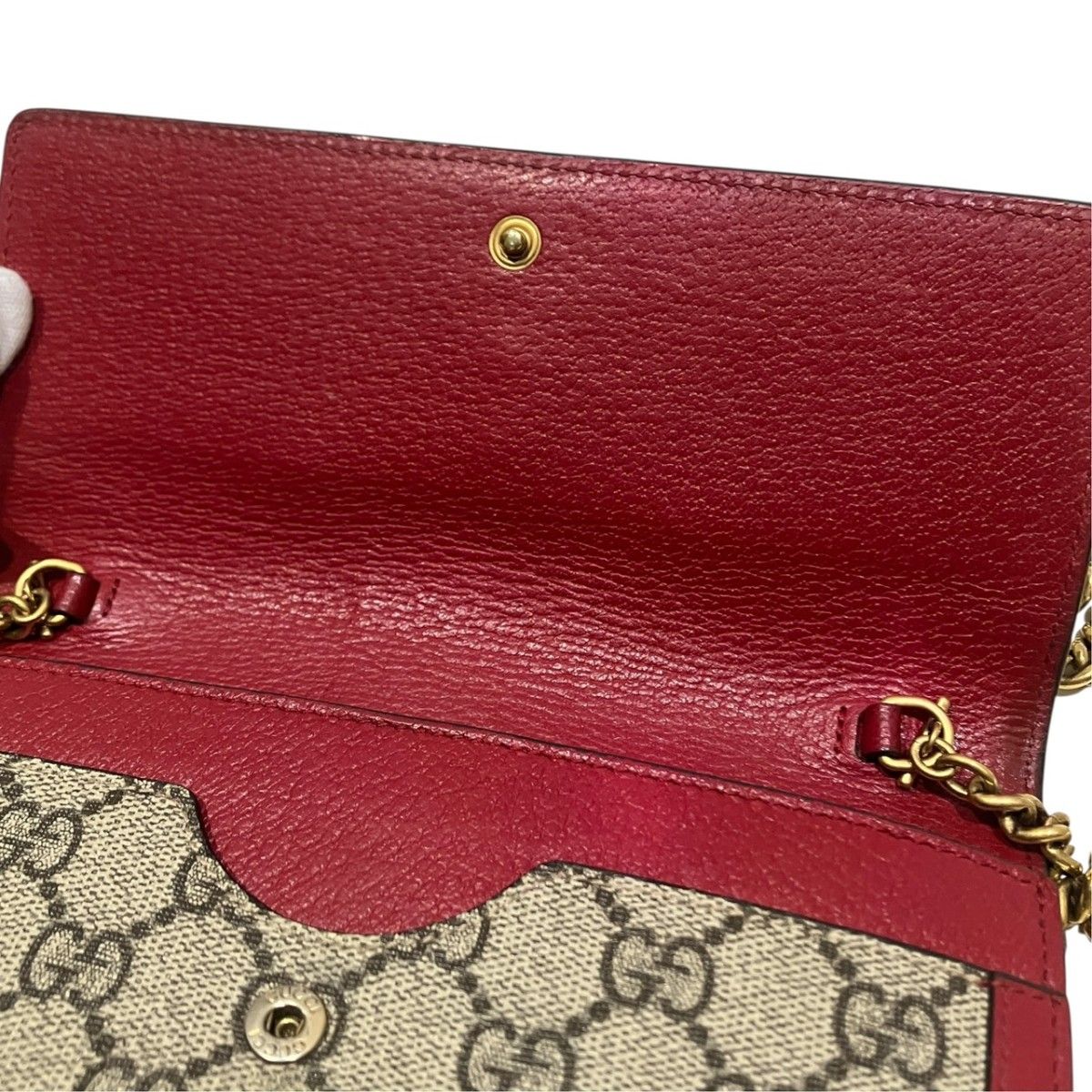 Gucci Queen Margaret Bee GG Supreme Shoulder Bag — view 8