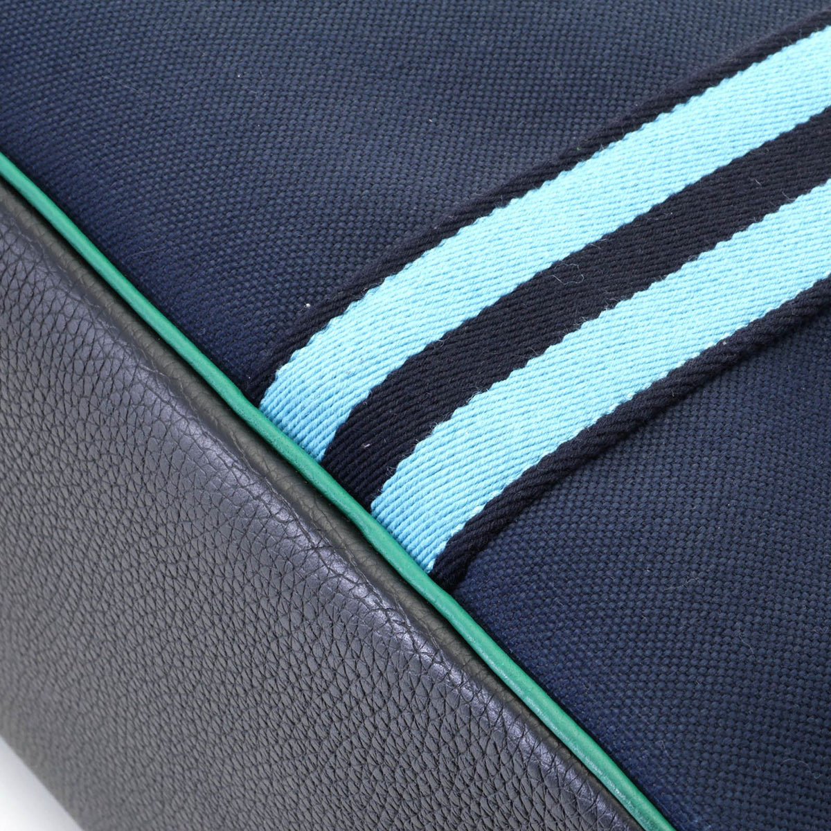 Hermes Pursangle GM Navy Marine Vert Vertigo Tote Bag Canvas Taurillon Clemence — view 5