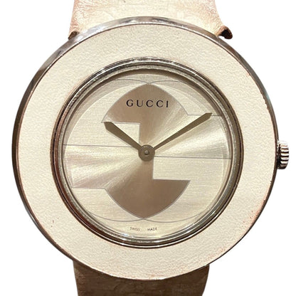Gucci Uplay Watch SS Quartz Silver Dial 129.4