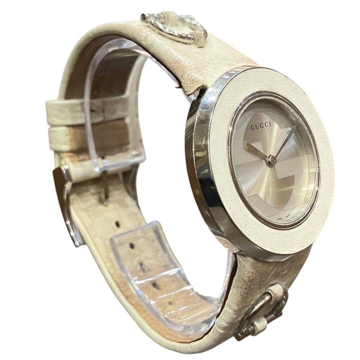 Gucci Uplay Watch SS Quartz Silver Dial 129.4 — view 3