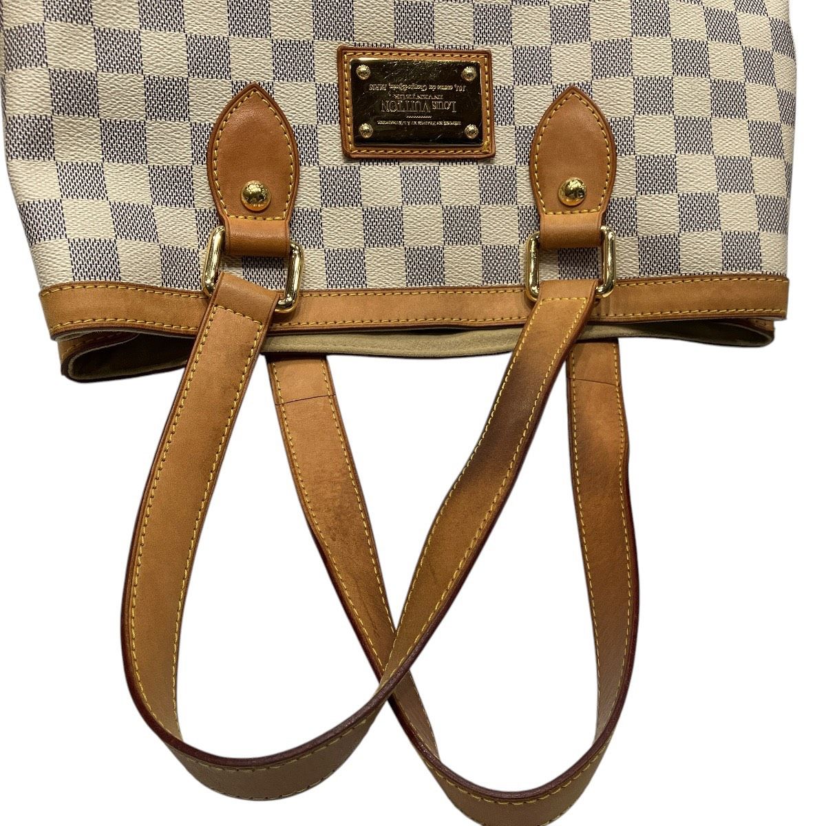 Louis Vuitton Hampstead PM Damier Azur Shoulder Bag Canvas — view 7