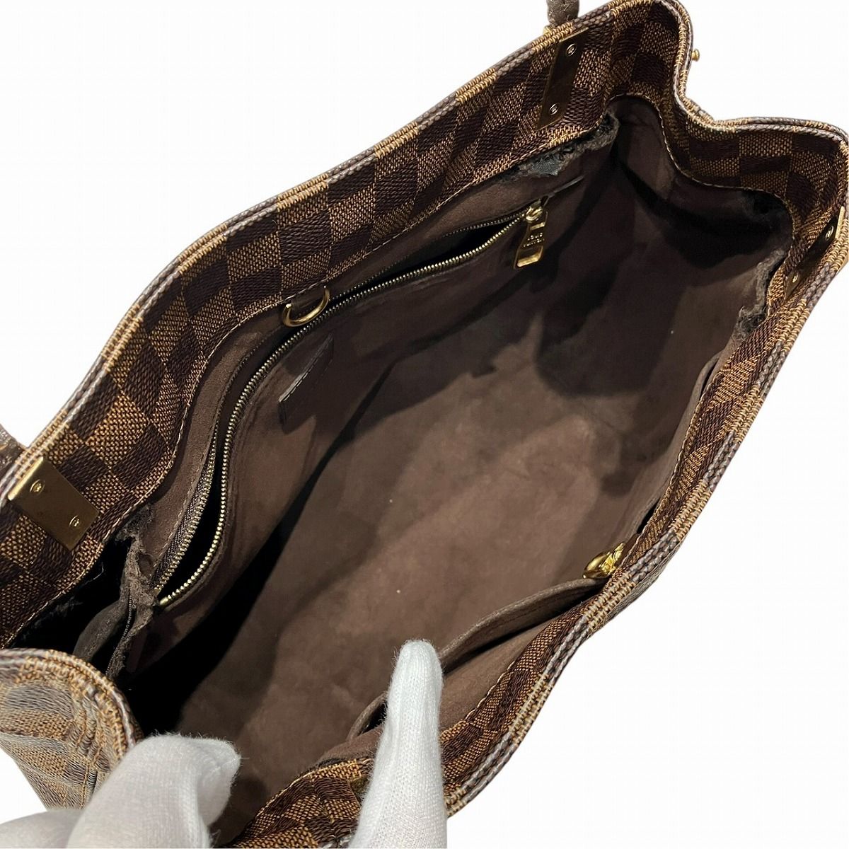 Louis Vuitton Marybone PM Damier Ebene Tote Bag Canvas — view 5