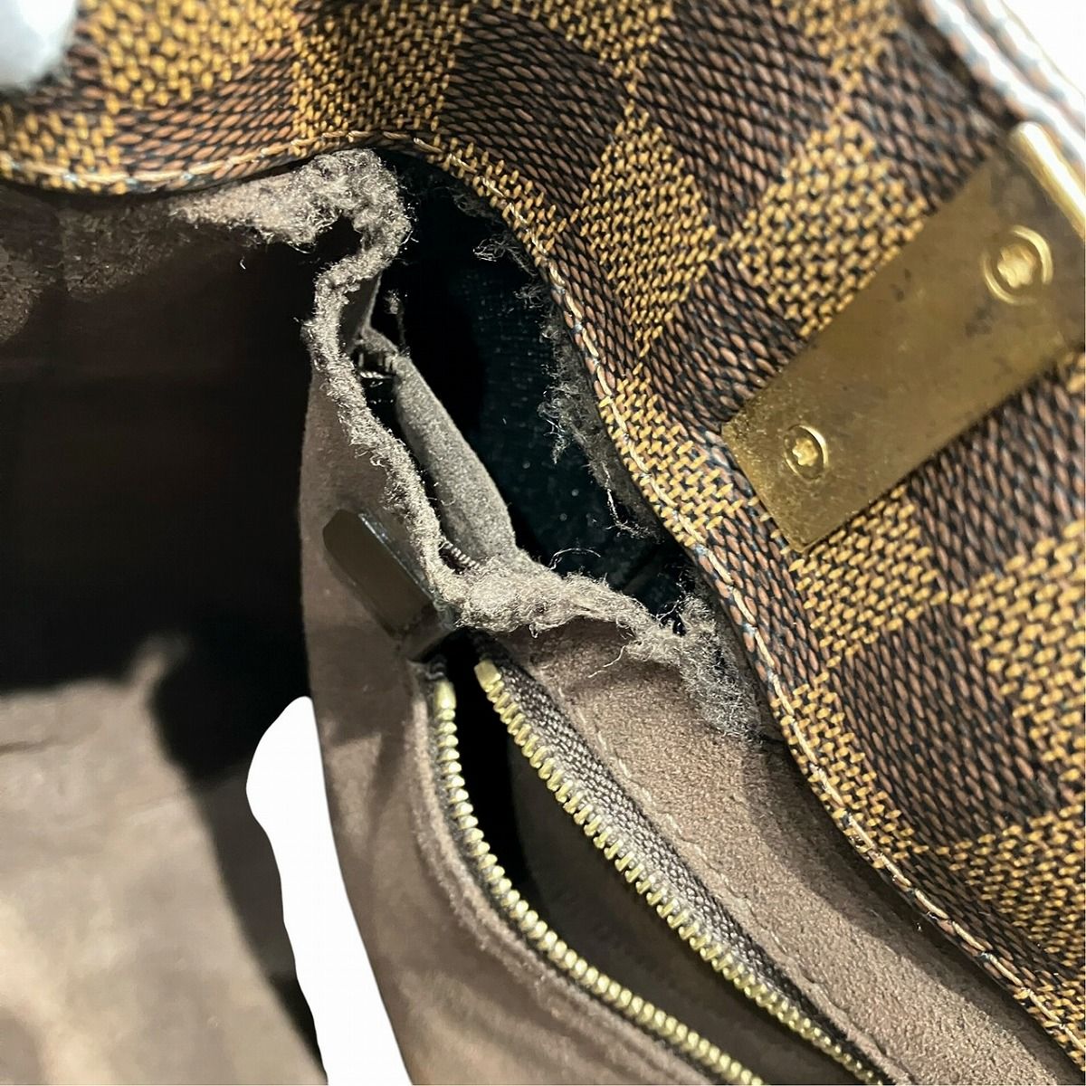 Louis Vuitton Marybone PM Damier Ebene Tote Bag Canvas — view 6