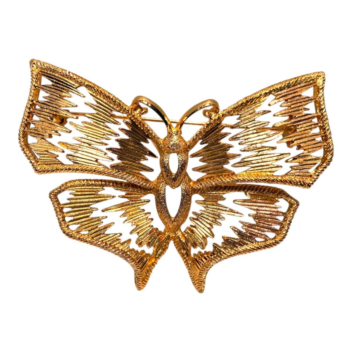Dior Butterfly Motif Brooch Metal