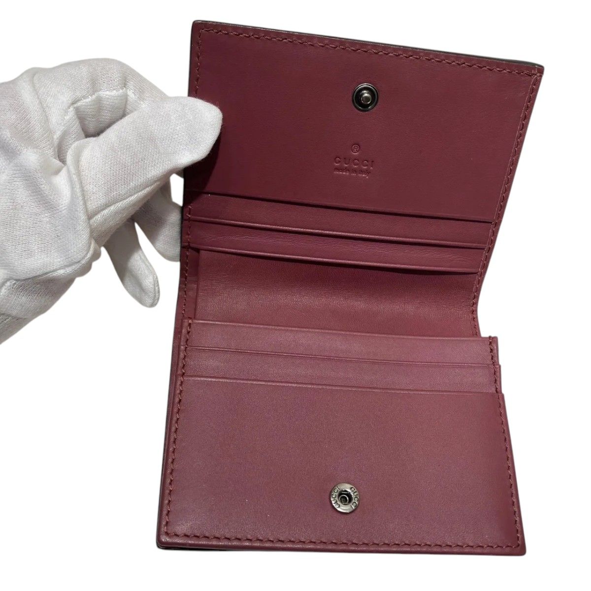Gucci GG Blooms Bifold Wallet Leather — view 3