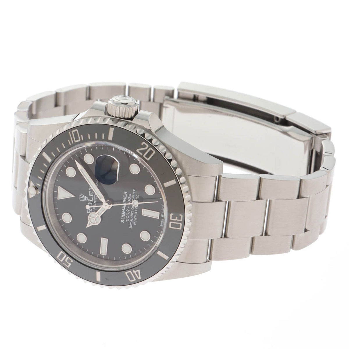 Rolex Submariner Black Bezel Watch Stainless Steel Automatic — view 3