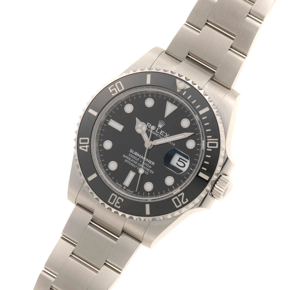 Rolex Submariner Black Bezel Watch Stainless Steel Automatic — view 2