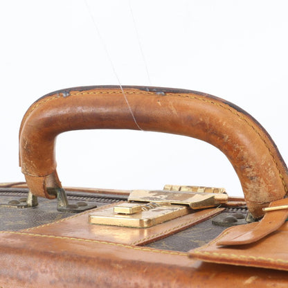 Louis Vuitton Monogram Stratos 50 Leather Trunk Hard Case Boston Bag — view 2