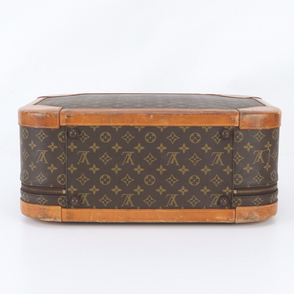 Louis Vuitton Monogram Stratos 50 Leather Trunk Hard Case Boston Bag — view 6