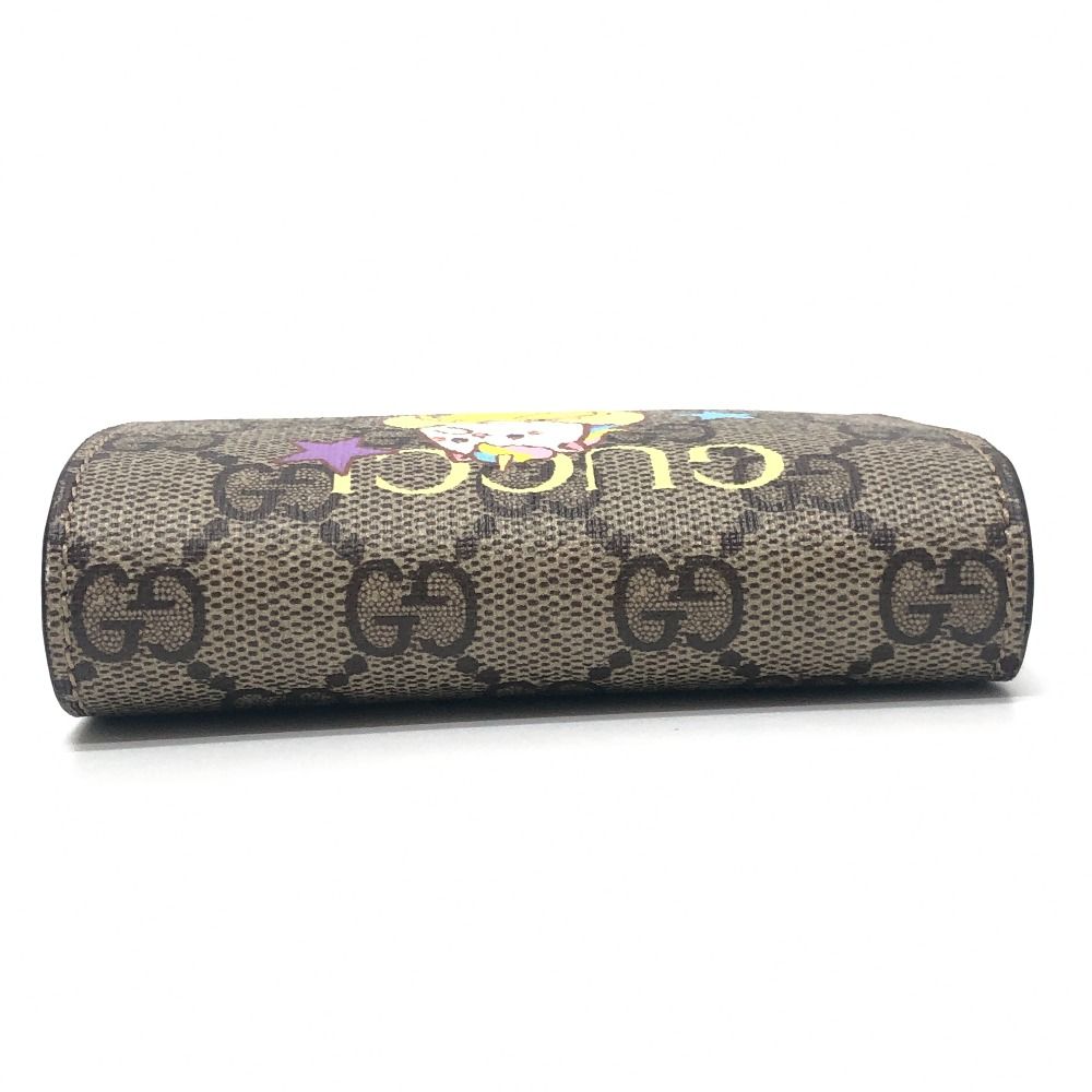 Gucci Bifold Wallet Bananya Collaboration GG Supreme Canvas Brown — view 6