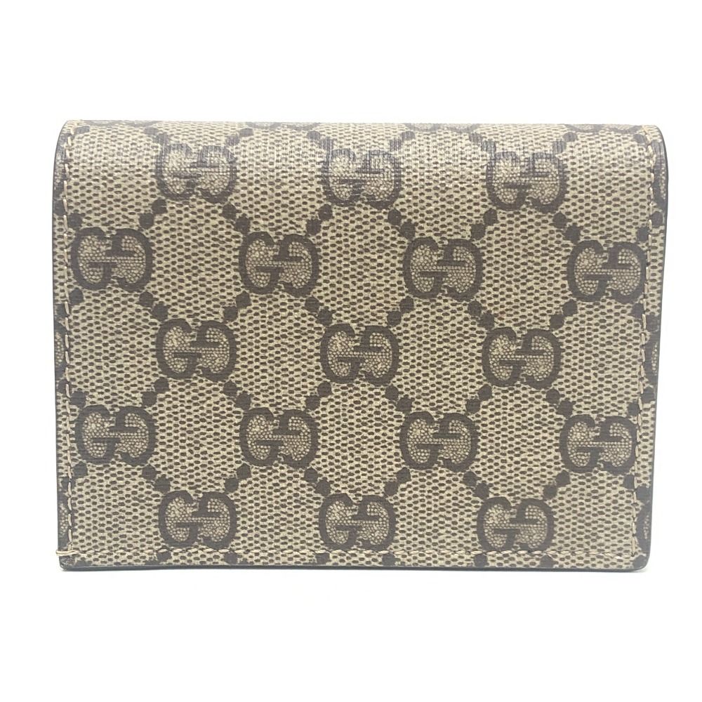 Gucci Bifold Wallet Bananya Collaboration GG Supreme Canvas Brown — view 2