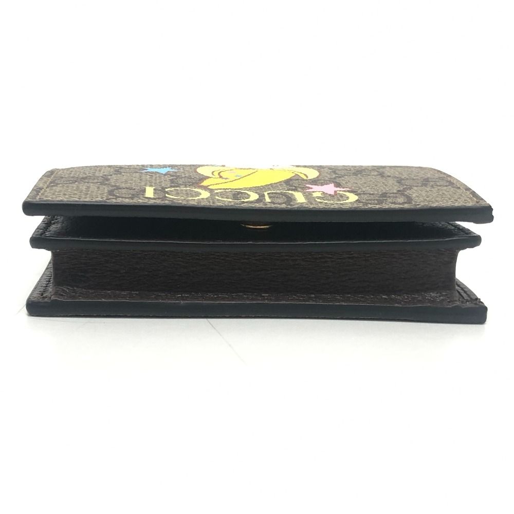 Gucci Bifold Wallet Bananya Collaboration GG Supreme Canvas Brown — view 5