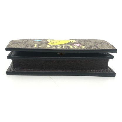 Gucci Bifold Wallet Bananya Collaboration GG Supreme Canvas Brown — view 5