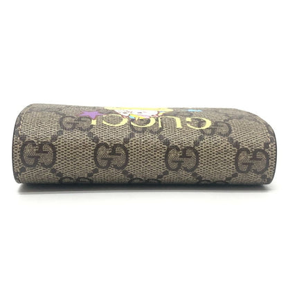 Gucci Bifold Wallet Bananya Collaboration GG Supreme Canvas Brown — view 6