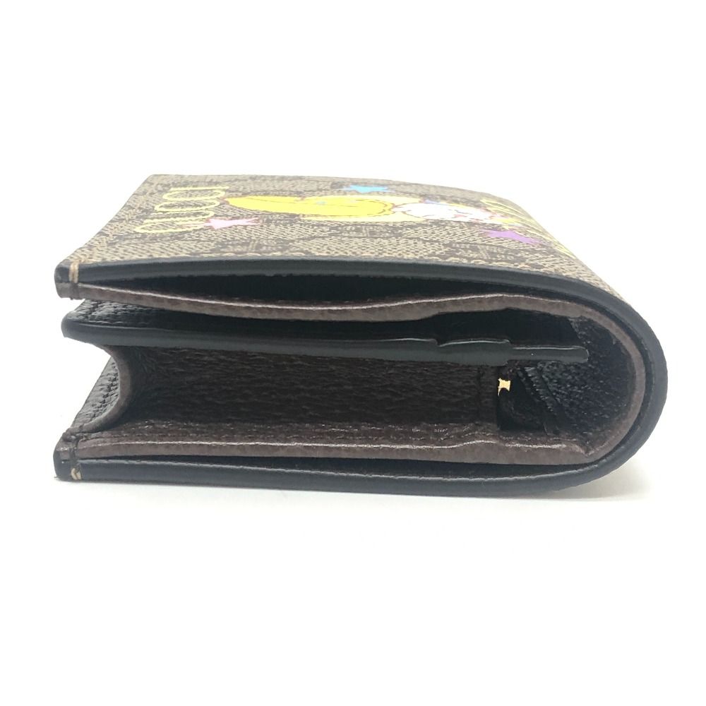 Gucci Bifold Wallet Bananya Collaboration GG Supreme Canvas Brown — view 3