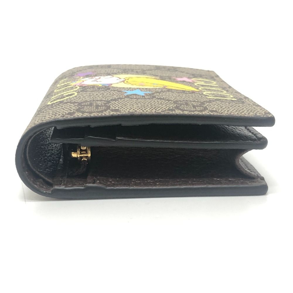 Gucci Bifold Wallet Bananya Collaboration GG Supreme Canvas Brown — view 4