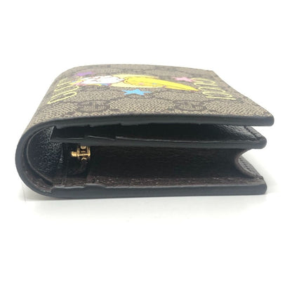 Gucci Bifold Wallet Bananya Collaboration GG Supreme Canvas Brown — view 4