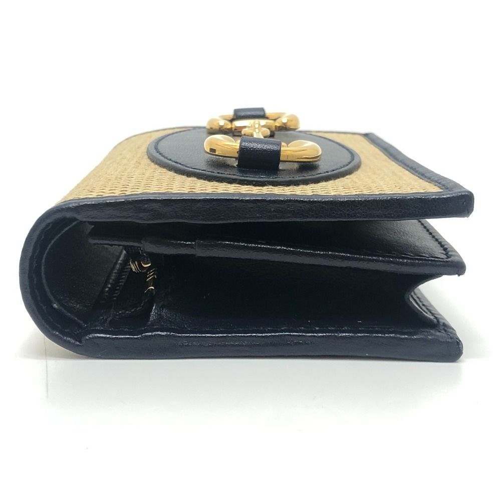 Gucci Bifold Wallet Horsebit Canvas Leather Brown — view 3