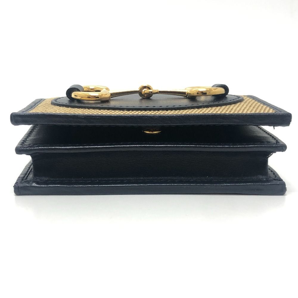 Gucci Bifold Wallet Horsebit Canvas Leather Brown — view 5