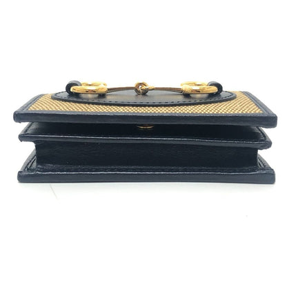 Gucci Bifold Wallet Horsebit Canvas Leather Brown — view 6