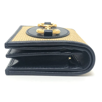 Gucci Bifold Wallet Horsebit Canvas Leather Brown — view 3