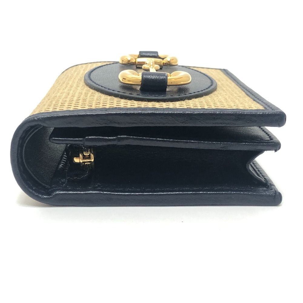 Gucci Bifold Wallet Horsebit Canvas Leather Brown — view 4