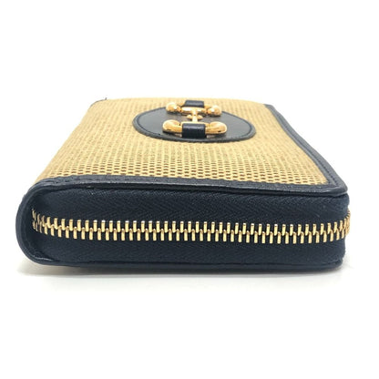 Gucci Wallet Horsebit Canvas Leather Brown — view 3