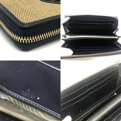 Gucci Wallet Horsebit Canvas Leather Brown — view 8