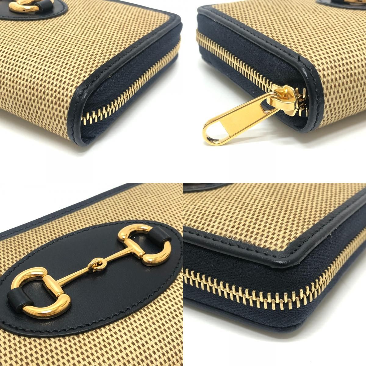 Gucci Wallet Horsebit Canvas Leather Brown — view 7
