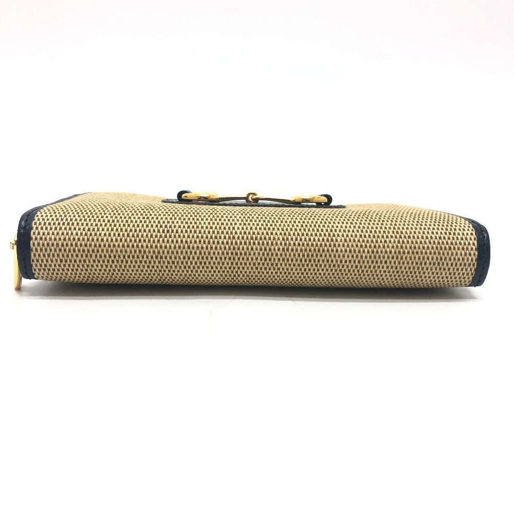 Gucci Wallet Horsebit Canvas Leather Brown — view 5