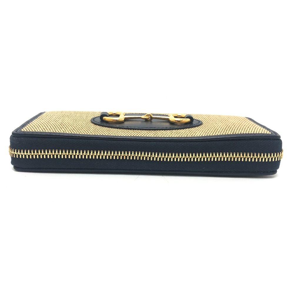 Gucci Wallet Horsebit Canvas Leather Brown — view 6