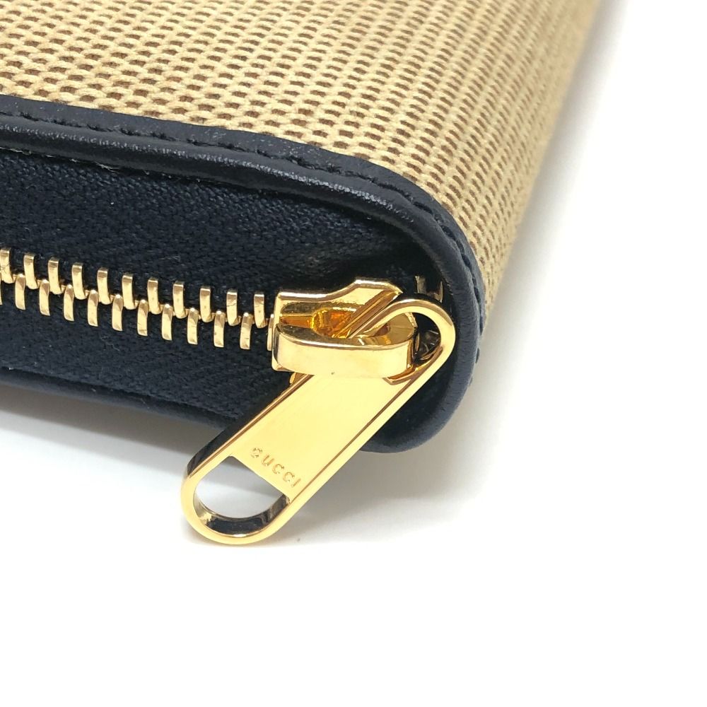 Gucci Wallet Horsebit Canvas Leather Brown — view 7