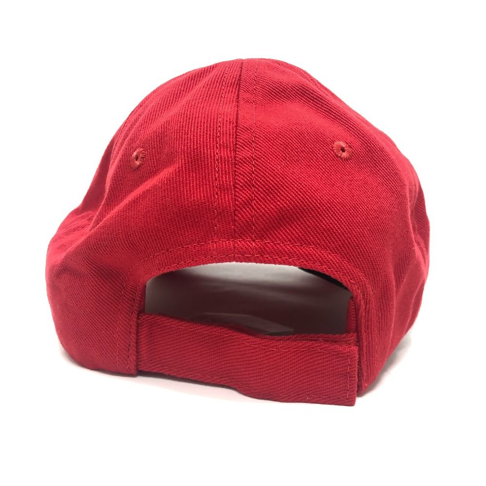 Balenciaga Cap Logo Embroidery Gym Wear Cap Cotton Red Hat — view 5